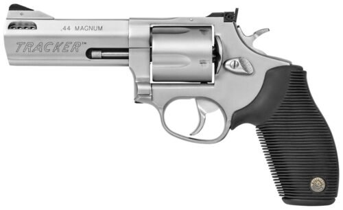 https3A2F2Fmedia.chattanoogashooting.com2Fimages2Fproduct2FTX2440049TKR2FTX2440049TKR Taurus Tracker 44 Handgun .44 Mag 5rd Capacity 4" Barrel Matte Stainless Frame