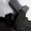 086BA9PZ0.jpg DESANTIS MINI SLIDE HOLSTER - OWB RH LEATHER S/A HELLCAT BLK