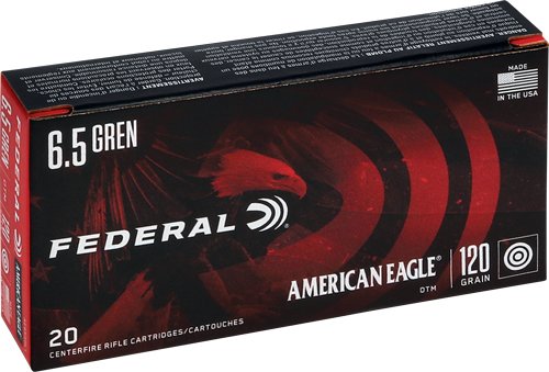 AE65GDL1_1 FEDERAL AE 6.5 GRENDEL 120GR - OTM 20RD 10BX/CS