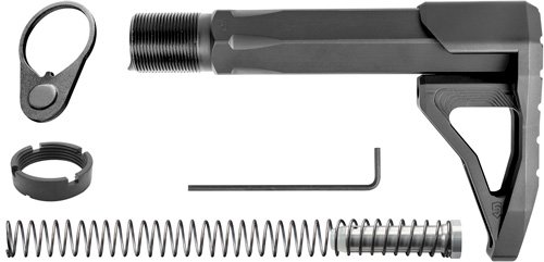 PHASE 5 MINI STOCK ASSEMBLY - CARBINE TUBE AR-15 BLACK