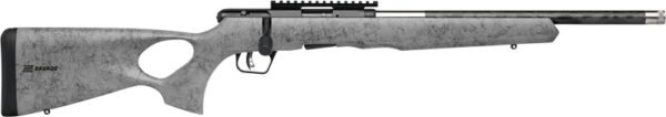 SAVAGE B22 22WMR TIMBERLITE - THUMBHOLE 18" CF 10RD GRY WOOD