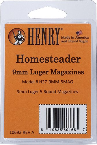 HENRY MAGAZINE 5RD - FOR HENRY HOMESTEADER 9MM
