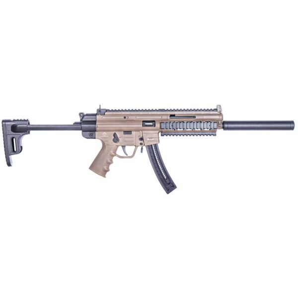 https3A2F2Fmedia.chattanoogashooting.com2Fimages2Fproduct2FAKGERGGSG1622T2FAKGERGGSG1622T-1.jpg ATI German Sports Guns GSG-16 Carbine RIA Rifle .22 LR 22rd Magazine 16.25" Barrel Tan