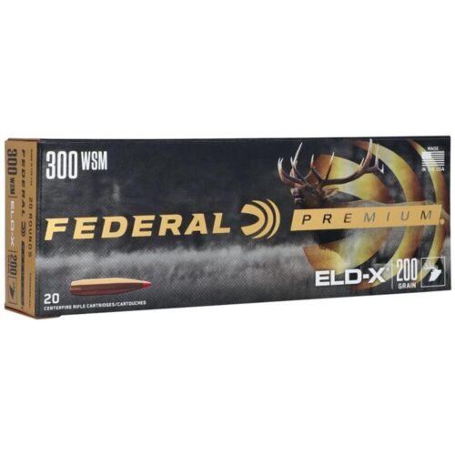 https3A2F2Fmedia.chattanoogashooting.com2Fimages2Fproduct2FFAP300WSMELDX12FFAP300WSMELDX1-1 Federal Premium ELD-X Rifle Ammunition .300 WSM 200gr PT 2820 fps 20/ct