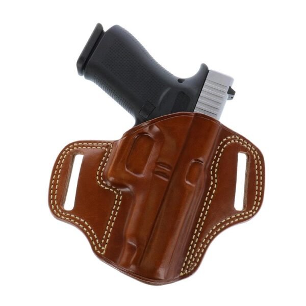 https3A2F2Fmedia.chattanoogashooting.com2Fimages2Fproduct2FGECM2122FGECM102-1_5.jpg Galco Combat Master Belt Holster for Colt 1911 5" Tan RH