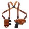 Galco Miami Classic II Shoulder System Holster for Colt 1911 5" Tan RH