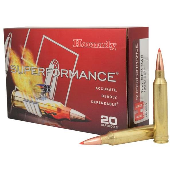https3A2F2Fmedia.chattanoogashooting.com2Fimages2Fproduct2FHO805932FHO80593-1 Hornady Superformance Rifle Ammunition 7mm Rem Mag 139 gr SST 3240 fps - 20/box