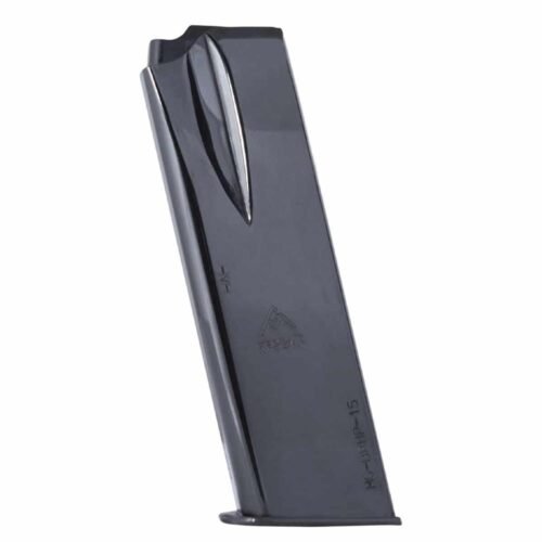 https3A2F2Fmedia.chattanoogashooting.com2Fimages2Fproduct2FMYBRHP15B2FMYBRHP15B-1.jpg Mec-Gar Browning Handgun Magazine HP Flush Fit Blued Steel 9mm Luger 15/rd