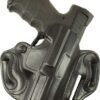 DESANTIS SPEED SCABBARD HOLSTR - RH OWB LEATHER RUGER 57 BLK