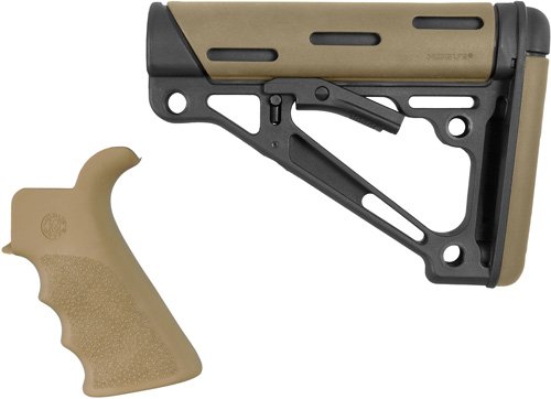 15355.jpg HOGUE AR-15 GRIP & OVERMOLDED - COLLAPSIBLE STK COMMERCIAL FDE