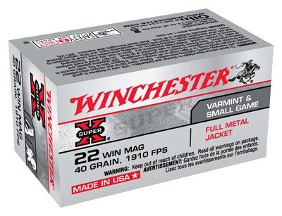 AX22M.jpg WINCHESTER SUPER-X 22WMR 40GR - FMJ 1910FPS 50RD 40BX/CS