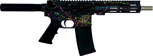 GL15223SSPSBLK.jpg GLFA AR15 PISTOL 223 WYLDE - 7.5" S/S BBL SPLATTER BLACK