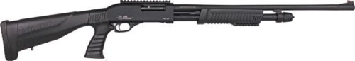 GPAS20PG24.jpg IVER JOHNSON PUMP 20GA 3" - 24" PISTOL GRIP BLACK SYNTH.