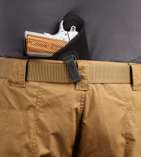 dip815_in-use.jpg BULLDOG INSIDE PANTS HOLSTER - LARGE AUTO 3.5-5" RH BLACK