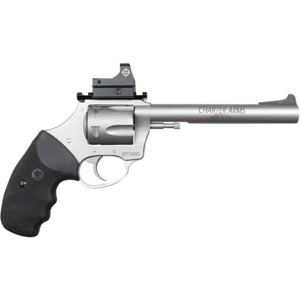 https3A2F2Fmedia.chattanoogashooting.com2Fimages2Fproduct2FAR735652FAR73565-1-1.jpg Charter Arms Target Mastiff Handgun .357 Mag 5rd Magazine 6" Barrel Stainless with Optic