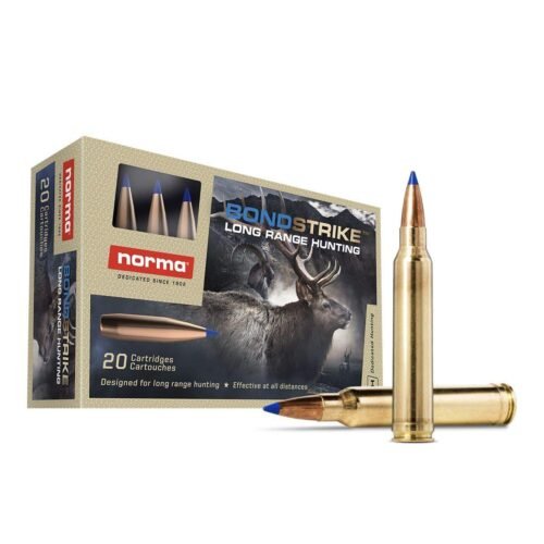 https3A2F2Fmedia.chattanoogashooting.com2Fimages2Fproduct2FNH201758322FNH20177762.jpg Norma BondStrike Rifle Ammunition .300 WSM 180gr PT 3084 fps 20/ct