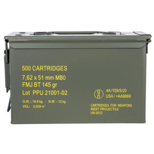 https3A2F2Fmedia.chattanoogashooting.com2Fimages2Fproduct2FOQPPRM762M2FOQPPRM762M-1.jpg PPU Rangemaster Rifle Ammunition 7.62X51 NATO 145 gr FMJBT 2835 fps 500/ct