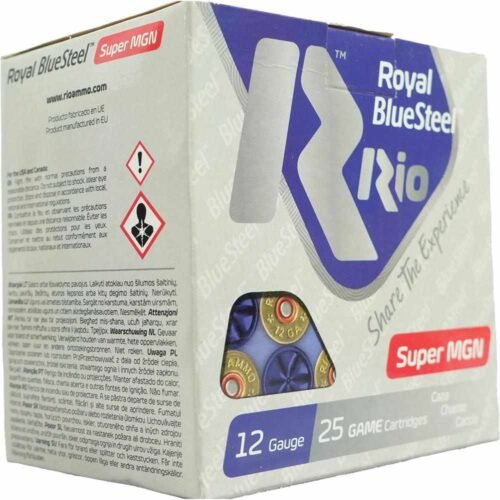 https3A2F2Fmedia.chattanoogashooting.com2Fimages2Fproduct2FRORBSSM4032FRORBSSM403-1.jpg Rio Royal BlueSteel 12 ga 3 1/2" MAX 1 3/8 oz #3 1550 fps 25/ct