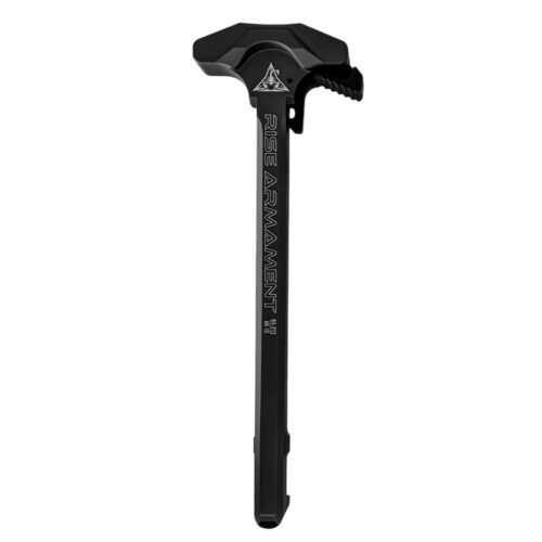 https3A2F2Fmedia.chattanoogashooting.com2Fimages2Fproduct2FWLRA212BLK2FWLRA212BLK-1.jpg Rise Armament RA-212 Extended Latch AR-15 Rifle Charging Handle Black