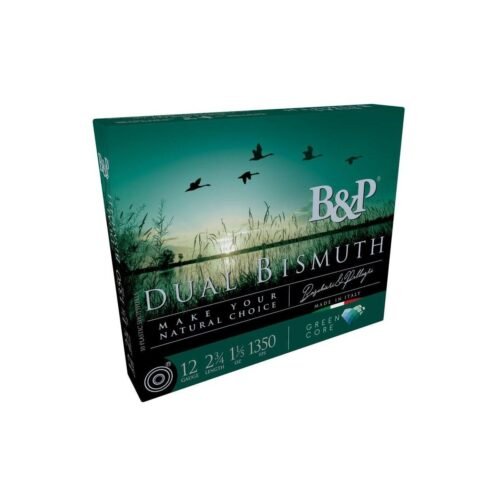 https3A2F2Fmedia.chattanoogashooting.com2Fimages2Fproduct2FXDCA7C09GBH0112FXDCA7C09GBH011-1.jpg B&P Dual Bismuth Shotshells 12ga 2-3/4'' 1-1/5oz #4 + #3 1350 fps 10/ct