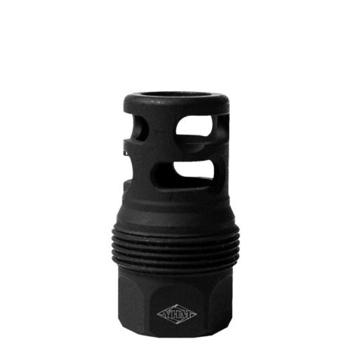 https3A2F2Fmedia.chattanoogashooting.com2Fimages2Fproduct2FYEYHM4445MBM141LH2FYEYHM4445MBM141LH-1.jpg YHM SRX Short QD Muzzle Brake M14x1LH Thread