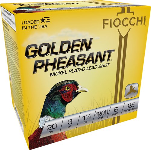 A203GP6.jpg FIOCCHI GOLDEN PHEASANT 20GA - 3" 1-1/4OZ #6 25RD 10BX/CS