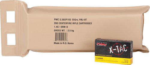 A556XBP.jpg PMC 5.56X 55GR FMJ-BT 200RD - BATTLE PACK 5BP/CA