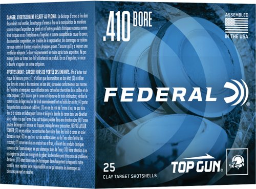 ATGS4121475.jpg FEDERAL TOP GUN 410 2.5" 1/2OZ - #7.5 1330FPS 250RD CASE LOT