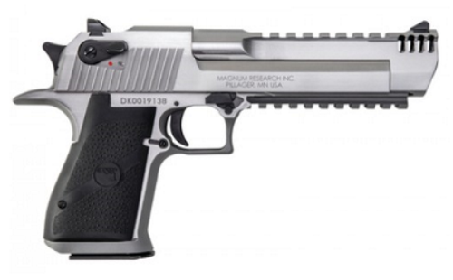 DesertEagle50AESSwMzlBrk.png MAGNUM RESEARCH DESERT EAGLE 50AE SS 6" MZL BK
