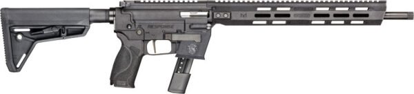G13797S.jpg S&W RESPONSE 9MM PCC RIFLE - FLEXMAG KITS 23RD ADJ STK BLK