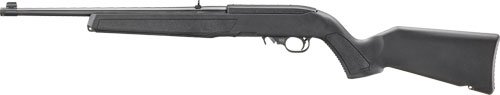 RUGER 10/22 22LR 16.4" THREAD - BARREL BLACK POLYMER STOCK