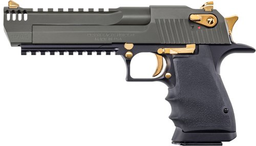 GDE50L6MGS_LEFT.jpg DESERT EAGLE L6 SERIES 50 AE - 6" BLACK GREEN CERAKOTE