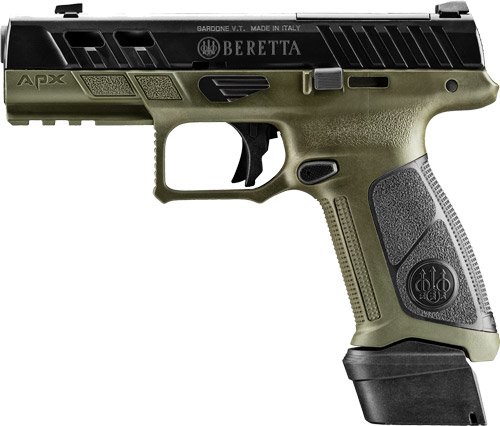 BERETTA APX A1 FS PORTED 9MM - 4.25" 10RD OD GREEN