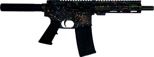 GL15223PSBLK.jpg GLFA AR15 PISTOL 223 WYLDE - 7.5" NITRIDE SPLATTER BLACK