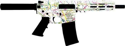 GL15223PSWHT.jpg GLFA AR15 PISTOL 223 WYLDE - 7.5" NITRIDE SPLATTER WHITE