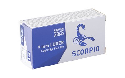 STVS9MM115F_2.jpg SCORPIO AMMO 9MM 115GR FMJ 50/1000