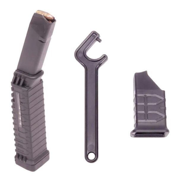 https3A2F2Fmedia.chattanoogashooting.com2Fimages2Fproduct2FAKATIM9MMS50WMLE2FAKATIM9MMS50WMLE-1.jpg ATI Schmeisser S 50 MLE Glock Pattern Magazine 9mm Luger 50/rd