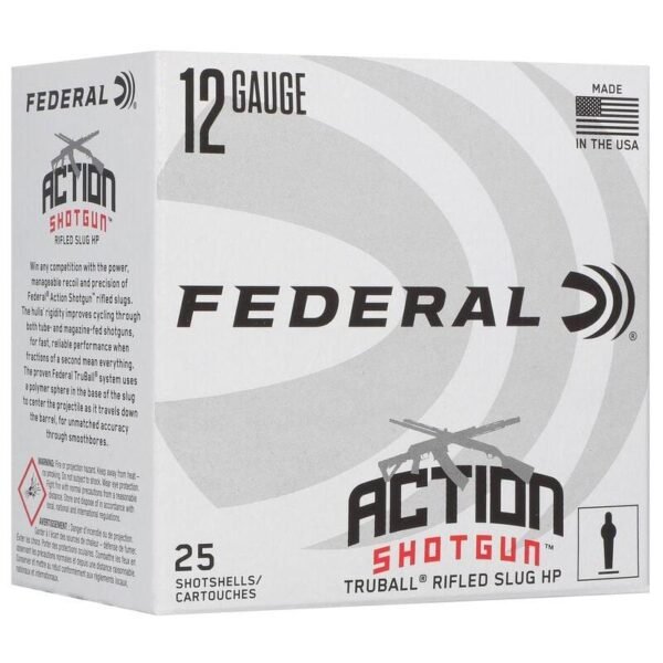 https3A2F2Fmedia.chattanoogashooting.com2Fimages2Fproduct2FFAAS12HLRS2FFAAS12HLRS1.jpg Federal Action Shotgun Truball Slug Shotshells 12ga 2-3/4" 438gr 1300 fps Slug 25/ct