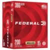 https3A2F2Fmedia.chattanoogashooting.com2Fimages2Fproduct2FFAC38095A22FFAC38095A21.jpg Federal Champion Training Handgun Ammunition 380 Auto 95gr FMJ 980 fps 200/ct