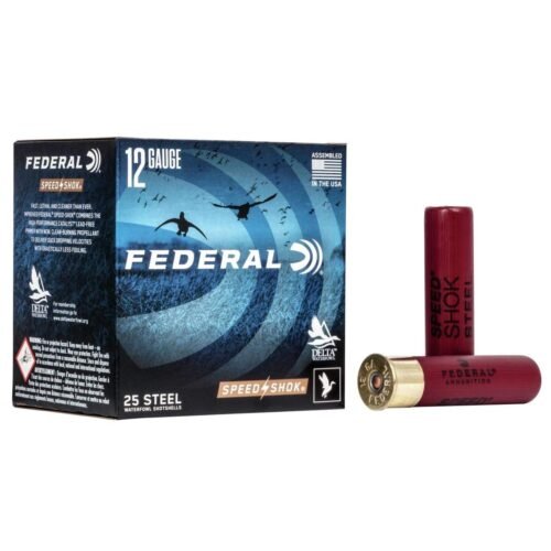 https3A2F2Fmedia.chattanoogashooting.com2Fimages2Fproduct2FFAWF13322FFAWF1332_1.jpg Federal Speed-Shok Waterfowl Steel - 12ga 3-1/2" 1-3/8oz #2-Shot 25/ct