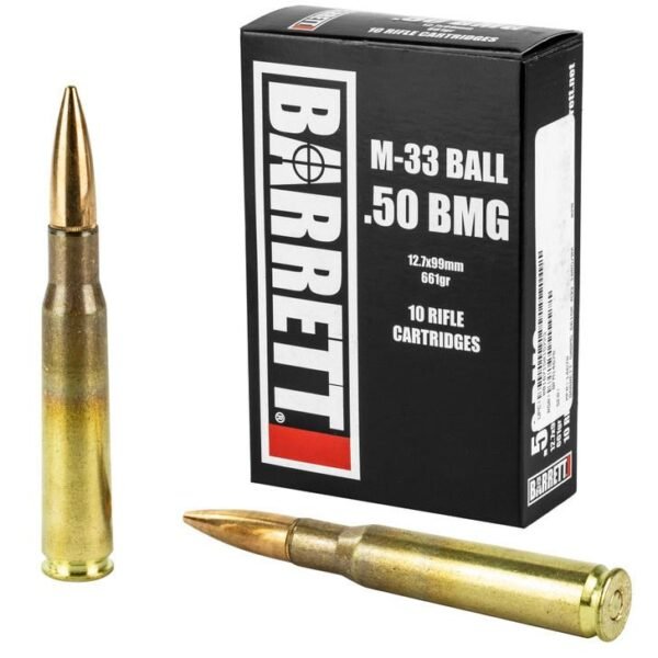 https3A2F2Fmedia.chattanoogashooting.com2Fimages2Fproduct2FGX199782FGX199781.jpg Barrett Precision Rifle Ammunition 50 BMG 660gr Solid 2800 fps 10/ct