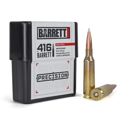 https3A2F2Fmedia.chattanoogashooting.com2Fimages2Fproduct2FGX416332FGX41633-1.jpg Barrett Precision Rifle ammunition .416 Barrett 500 gr PT 2850 fps 10/rd