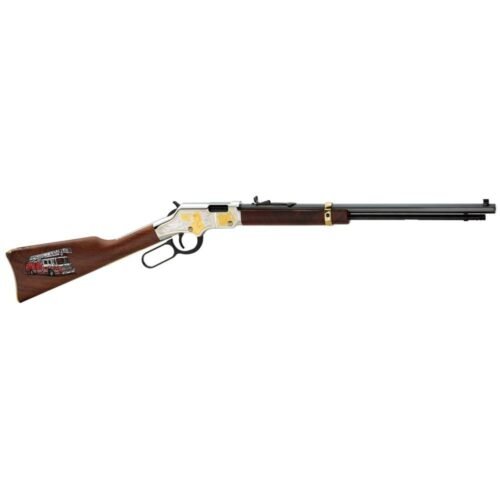 https3A2F2Fmedia.chattanoogashooting.com2Fimages2Fproduct2FHLH004FM2FHLH004FM-1.jpg Henry Golden Boy Firefighter Tribute Edition Rifle .22 LR 16rd Magazine 20" Barrel Walnut