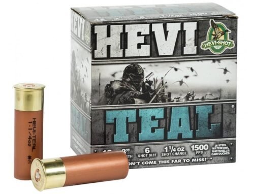 https3A2F2Fmedia.chattanoogashooting.com2Fimages2Fproduct2FHV600062FHV60006.jpg Hevi-Shot Hevi-Teal Shotshells 12 ga 3" 1-1/4 oz 1500 fps #6 25/ct