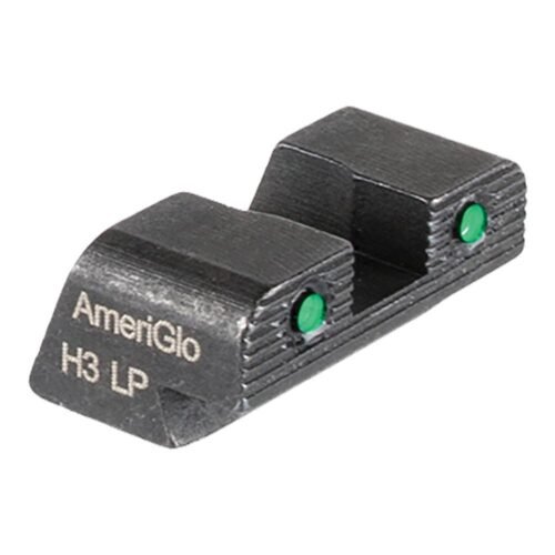 https3A2F2Fmedia.chattanoogashooting.com2Fimages2Fproduct2FKQSA875R2FKQSA875R-1.jpg Ameriglo Tritium 2-Dot Handgun Night Sights .240" Square Notch with Serration Hellcat OSP Green with Black