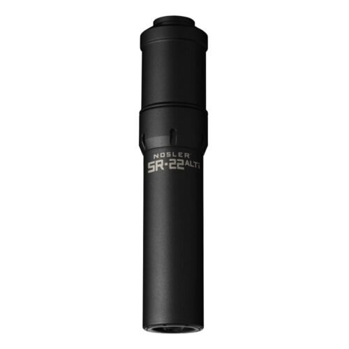 https3A2F2Fmedia.chattanoogashooting.com2Fimages2Fproduct2FNO906002FNO90600-1.jpg Nosler Suppressor SR-22 ALTi 1/2x28 .22 LR 7.53" Black