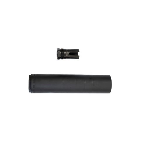 https3A2F2Fmedia.chattanoogashooting.com2Fimages2Fproduct2FOHASHE5562FOHASHE556.jpg One Horse ASHE Titanium Direct Thread Suppressor 5.56mm 1.5" Dia 1/2X28 Black