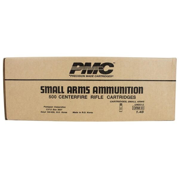 https3A2F2Fmedia.chattanoogashooting.com2Fimages2Fproduct2FPM308BC2FPM308BC-1.jpg PMC Bronze Rifle Ammunition .308 Win 147 gr FMJBT 2780 fps 500/ct