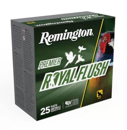https3A2F2Fmedia.chattanoogashooting.com2Fimages2Fproduct2FRT205702FRT205641.jpg Remington Premier Royal Flush Shotshells 20ga 2-3/4" 1oz 1220 fps #8 25/ct