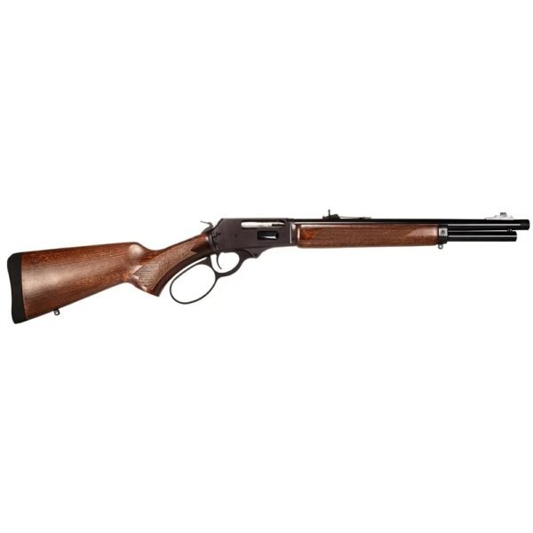 https3A2F2Fmedia.chattanoogashooting.com2Fimages2Fproduct2FTE9504541612FTE9500441611.jpg Rossi R95 Trapper Lever Action Rifle 454 Casull 7rd Capacity 16.5" Barrel Black Receiver/Walnut Stock